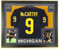 J.J. McCarthy Signed Custom Framed Jersey Display (Beckett) at PristineAuction.com
