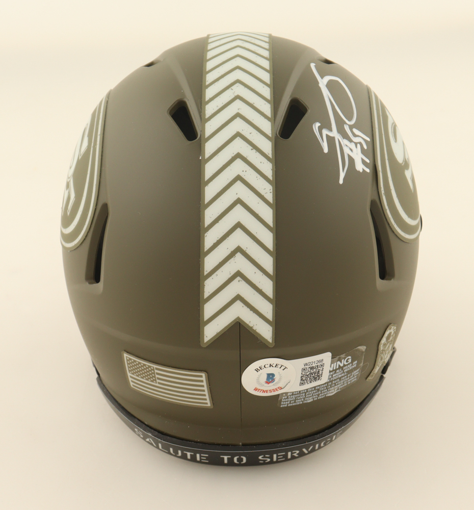 Azeez Al-Shaair Signed 49ers Salute To Service Alternate Speed Mini Helmet (Beckett) at PristineAuction.com Azeez Al-Shaair Signed 49ers Salute To Service Alternate Speed Mini Helmet (Beckett) at PristineAuction.com