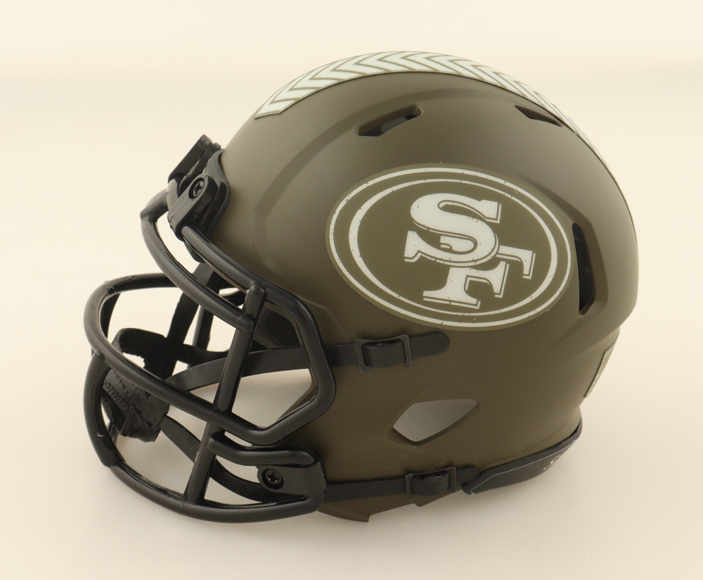 Azeez Al-Shaair Signed 49ers Salute To Service Alternate Speed Mini Helmet (Beckett) at PristineAuction.com Azeez Al-Shaair Signed 49ers Salute To Service Alternate Speed Mini Helmet (Beckett) at PristineAuction.com