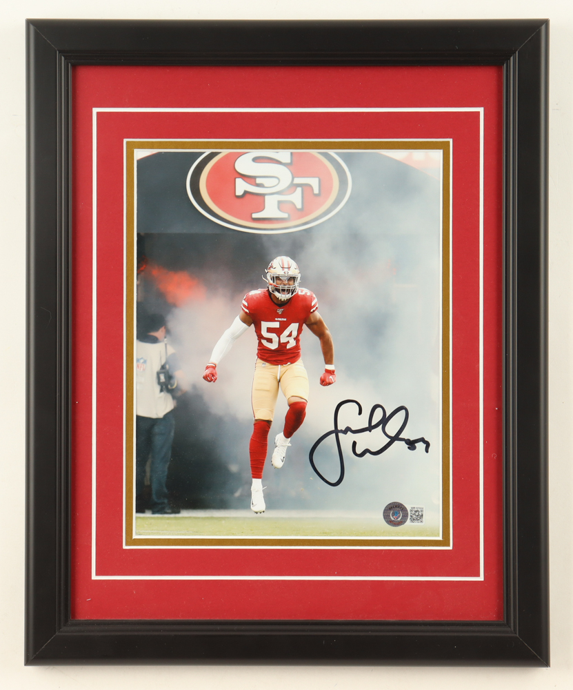 Fred Warner Signed 49ers Custom Framed Photo Display (Beckett) at PristineAuction.com Fred Warner Signed 49ers Custom Framed Photo Display (Beckett) at PristineAuction.com
