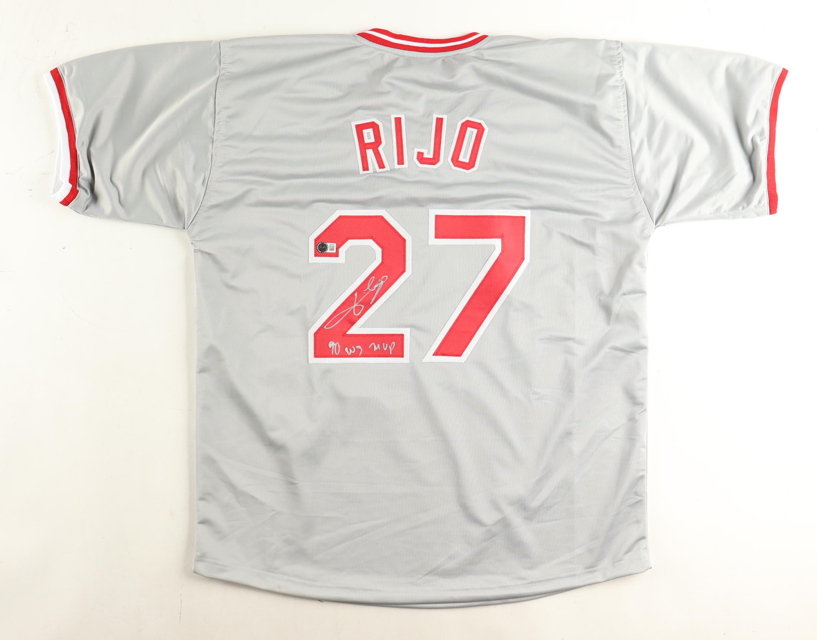 Jose Rijo Signed Jersey Inscribed "90 WS MVP" (Beckett) at PristineAuction.com Jose Rijo Signed Jersey Inscribed "90 WS MVP" (Beckett) at PristineAuction.com