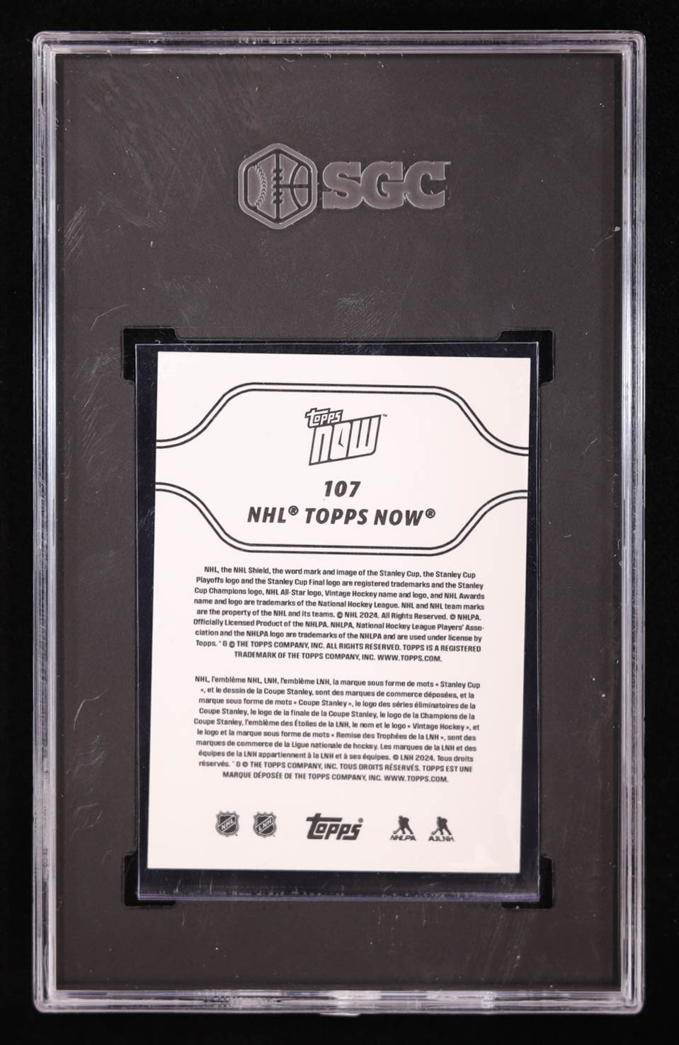 Connor Bedard / Sidney Crosby 2023-24 Topps Now Stickers #107 (SGC 9.5) at PristineAuction.com Connor Bedard / Sidney Crosby 2023-24 Topps Now Stickers #107 (SGC 9.5) at PristineAuction.com