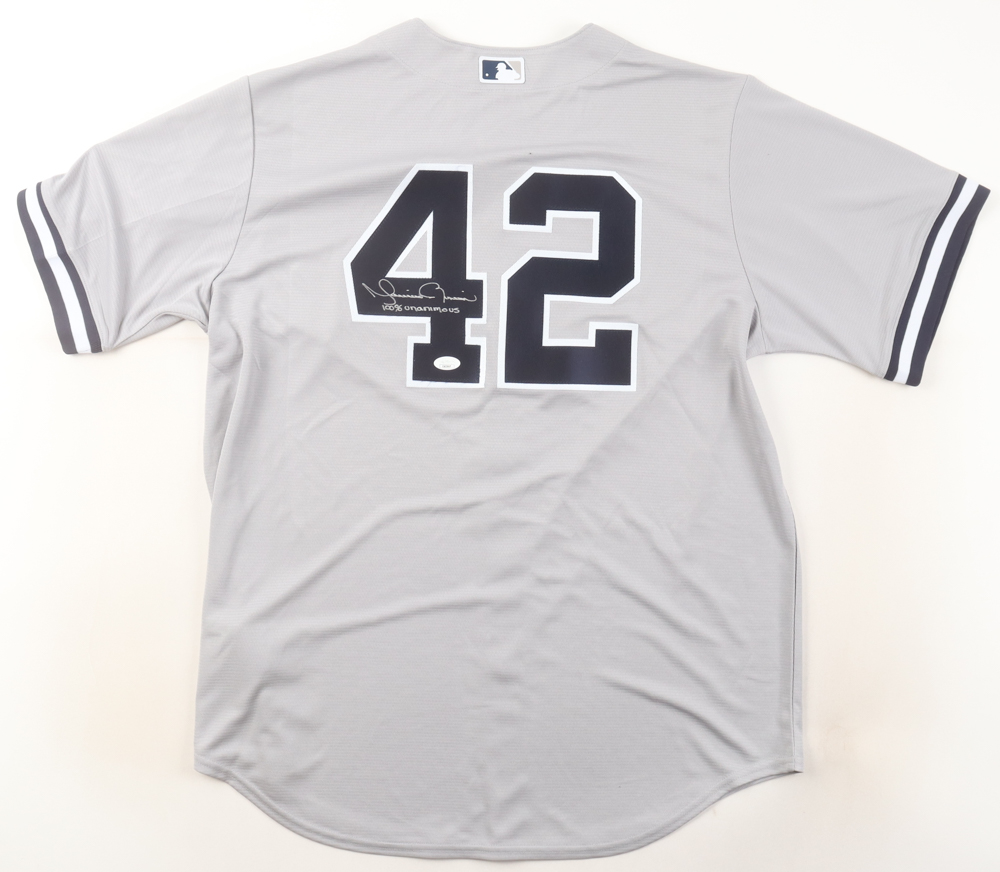 Mariano Rivera Signed Yankees Nike Authentic Jersey Inscribed "100% Unanimous" with a Mariano Rivera Retirement Patch (JSA) at PristineAuction.com Mariano Rivera Signed Yankees Nike Authentic Jersey Inscribed "100% Unanimous" with a Mariano Rivera Retirement Patch (JSA) at PristineAuction.com