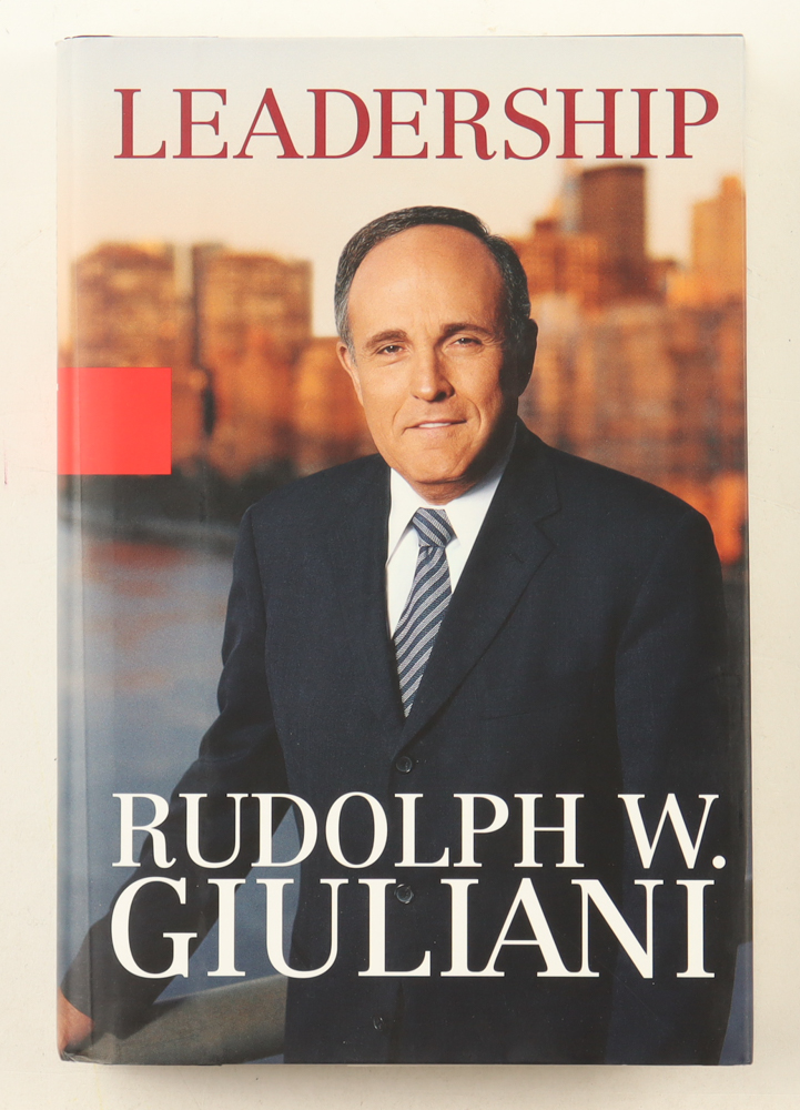 Rudy Giuliani Signed "Leadership" Hardcover Book (JSA) at PristineAuction.com Rudy Giuliani Signed "Leadership" Hardcover Book (JSA) at PristineAuction.com