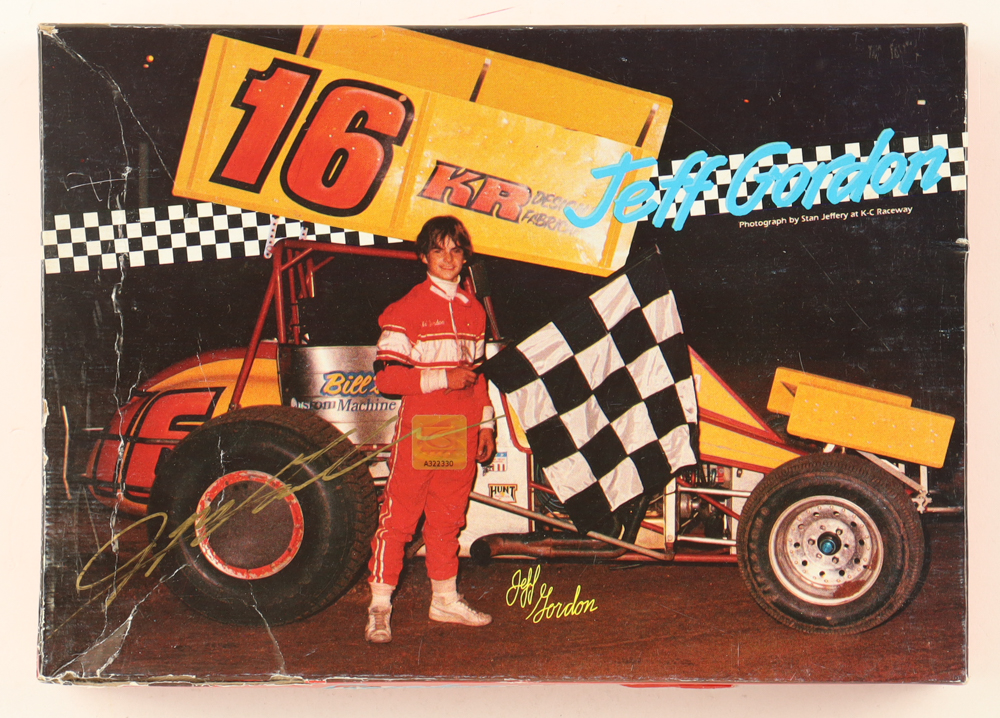 Jeff Gordon Signed Jigsaw Puzzle Box (Gordon) at PristineAuction.com Jeff Gordon Signed Jigsaw Puzzle Box (Gordon) at PristineAuction.com