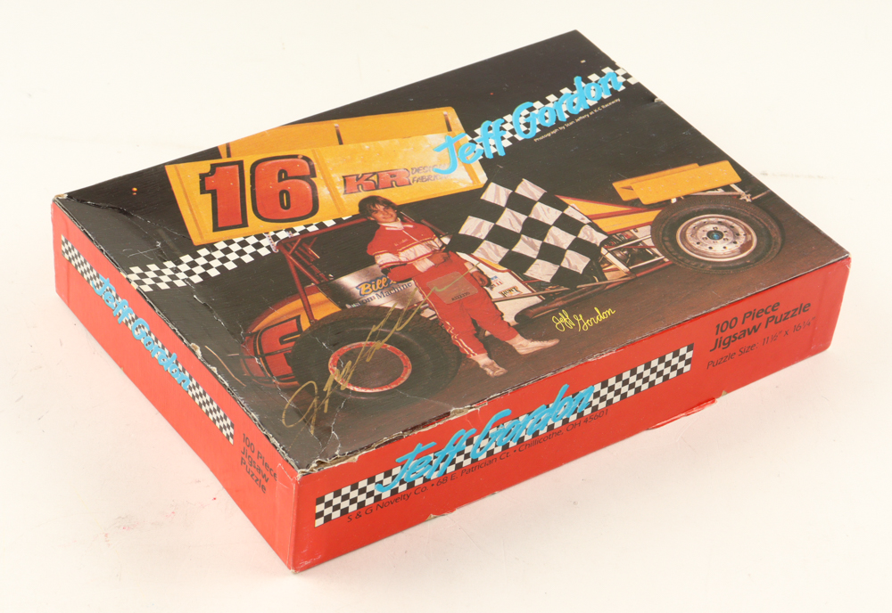 Jeff Gordon Signed Jigsaw Puzzle Box (Gordon) at PristineAuction.com Jeff Gordon Signed Jigsaw Puzzle Box (Gordon) at PristineAuction.com