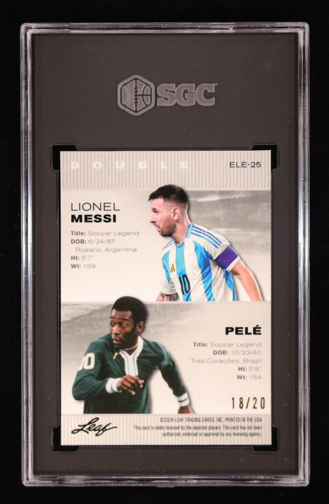 2016 Leaf Legends Lionel Messi Exclusive Edition Soccer Card #07 - Mint Condition