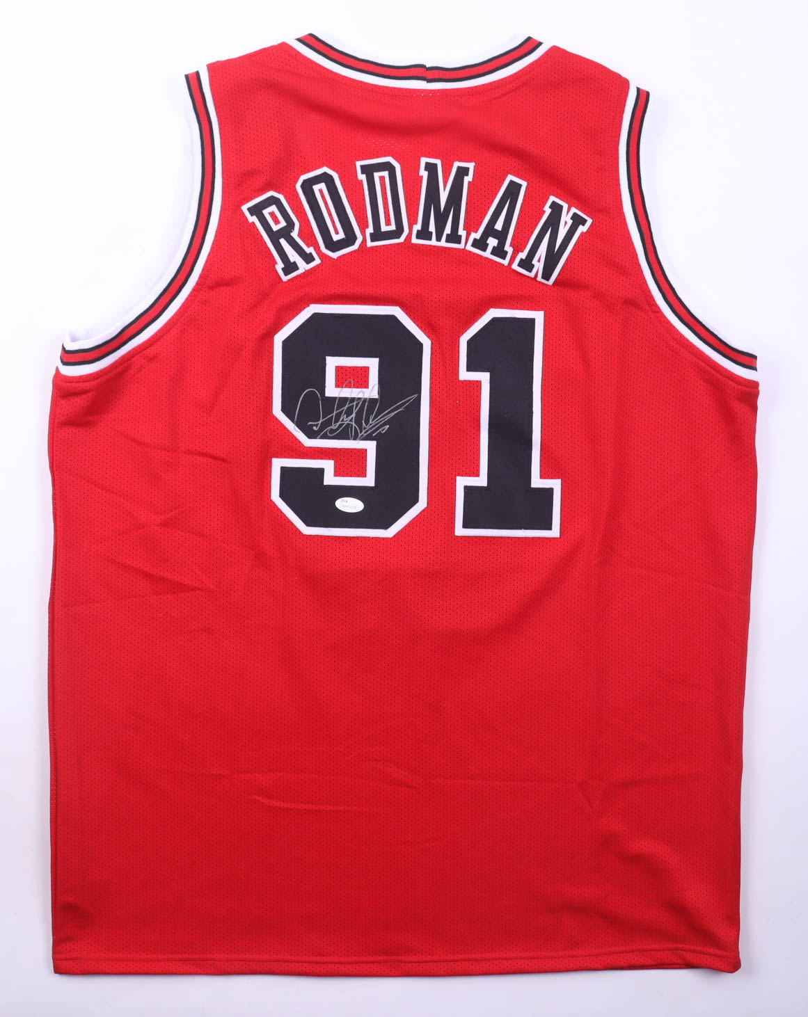 Dennis Rodman Signed Jersey (JSA) at PristineAuction.com Dennis Rodman Signed Jersey (JSA) at PristineAuction.com