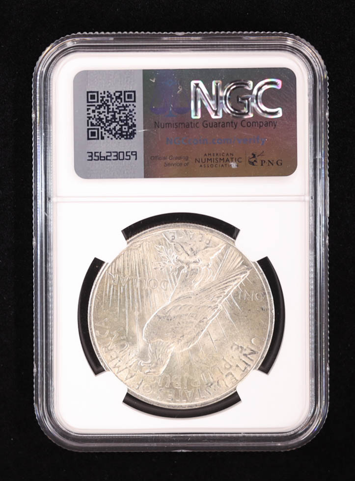 1922 Peace Silver Dollar (NGC BRILLIANT UNCIRCULATED) at PristineAuction.com 1922 Peace Silver Dollar (NGC BRILLIANT UNCIRCULATED) at PristineAuction.com