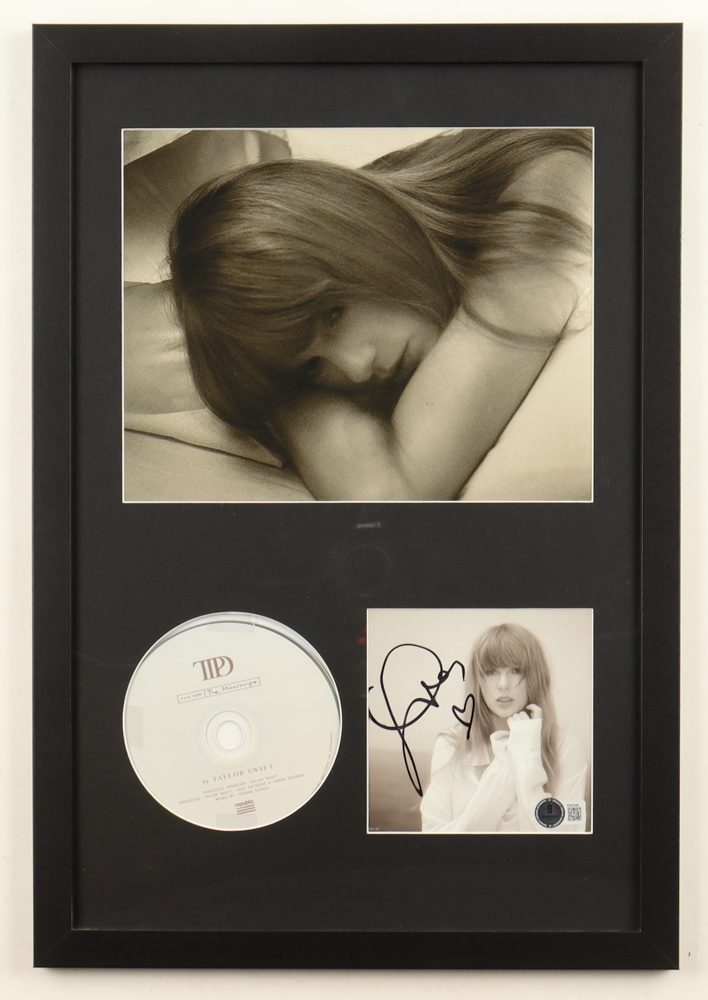Taylor Swift Signed Custom Framed "The Tortured Poets Department" CD Album Insert Display With Disc (Beckett) at PristineAuction.com Taylor Swift Signed Custom Framed "The Tortured Poets Department" CD Album Insert Display With Disc (Beckett) at PristineAuction.com