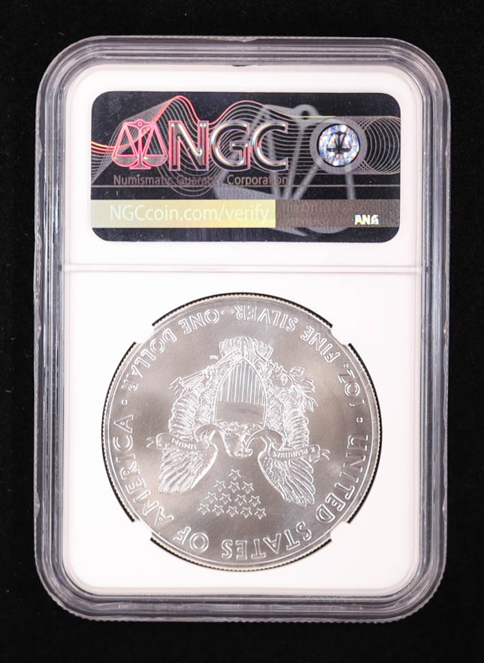 2021-(P) American Silver Eagle, Heraldic Eagle Type 1 - First Day of Issue Emergency Production - Philadelphia Mint (NGC MS69) at PristineAuction.com 2021-(P) American Silver Eagle, Heraldic Eagle Type 1 - First Day of Issue Emergency Production - Philadelphia Mint (NGC MS69) at PristineAuction.com