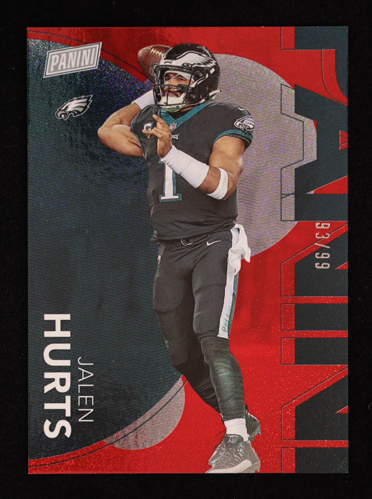 Jalen Hurts 2023 Panini National Convention Red #5 #93/99 at PristineAuction.com Jalen Hurts 2023 Panini National Convention Red #5 #93/99 at PristineAuction.com