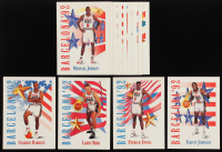 1991-92 SkyBox USA Basketball Complete Set of (14) Cards with Charles Barkley #530, Larry Bird #531, Patrick Ewing #532, Magic Johnson #533 at PristineAuction.com