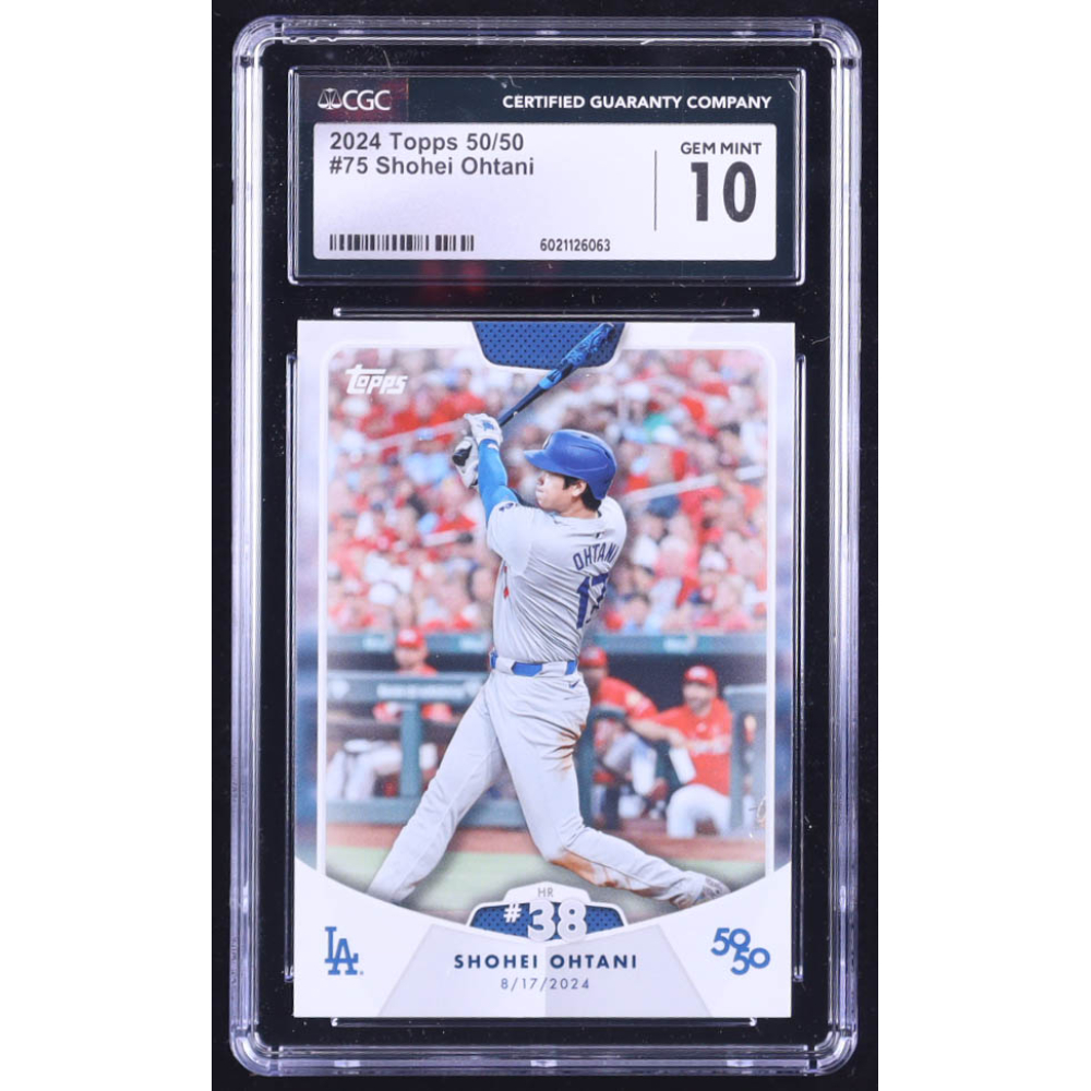 2024 Topps Now #723 Shohei Ohtani 50/50 – 3 HR, 10 RBI Card – Presale