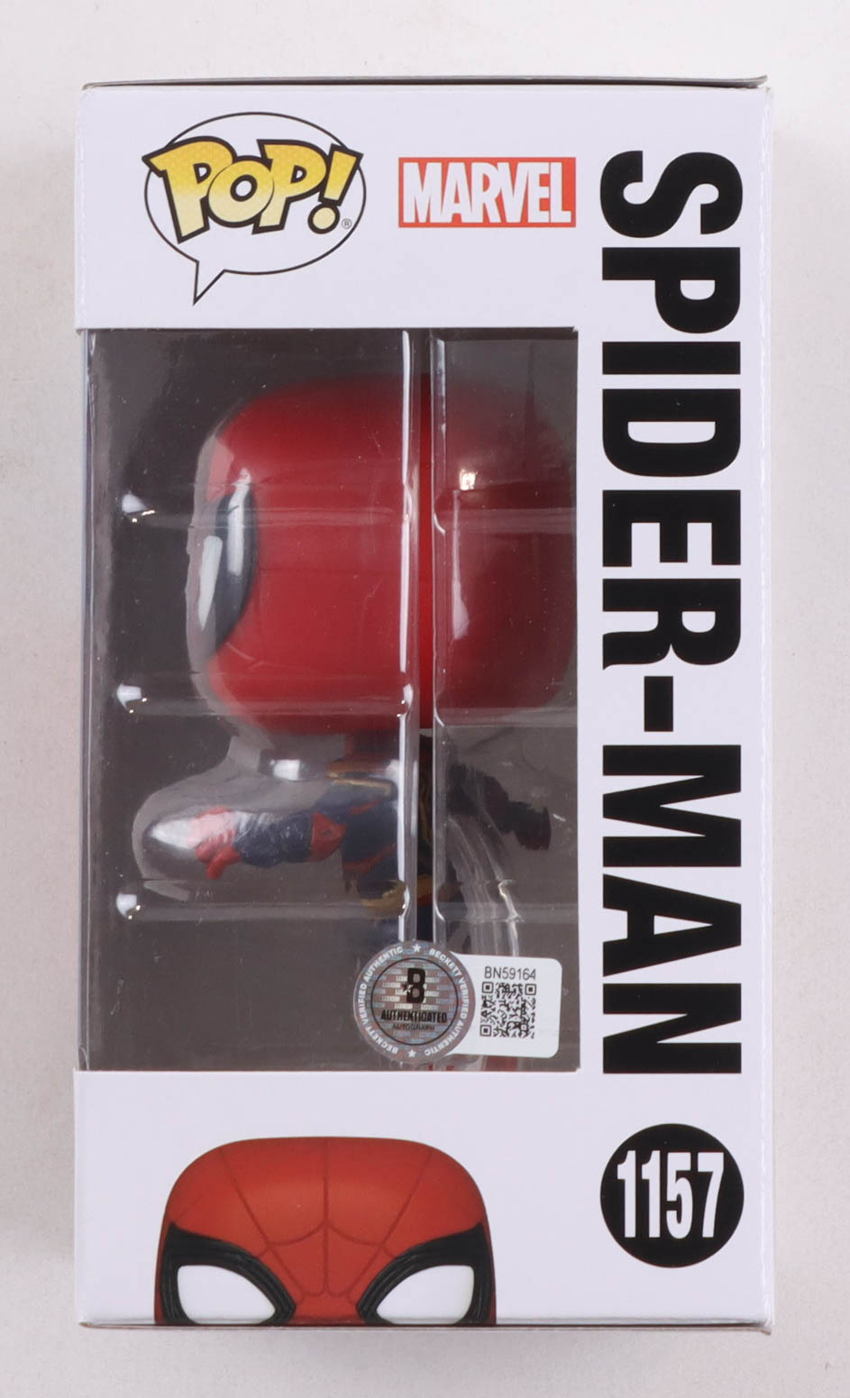 Andrew Garfield Signed "Spider-Man: No Way Home" #1157 Spider-Man Funko Pop! Bobble-Head Vinyl Figure (Beckett) at PristineAuction.com Andrew Garfield Signed "Spider-Man: No Way Home" #1157 Spider-Man Funko Pop! Bobble-Head Vinyl Figure (Beckett) at PristineAuction.com