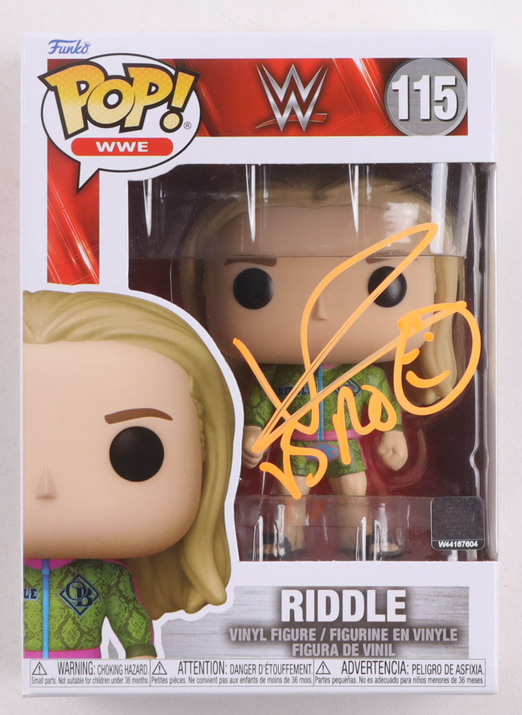 Matt Riddle Signed "WWE" #115 Riddle Funko Pop! Vinyl Figure with Hand-Drawn Sketch (JSA) at PristineAuction.com Matt Riddle Signed "WWE" #115 Riddle Funko Pop! Vinyl Figure with Hand-Drawn Sketch (JSA) at PristineAuction.com