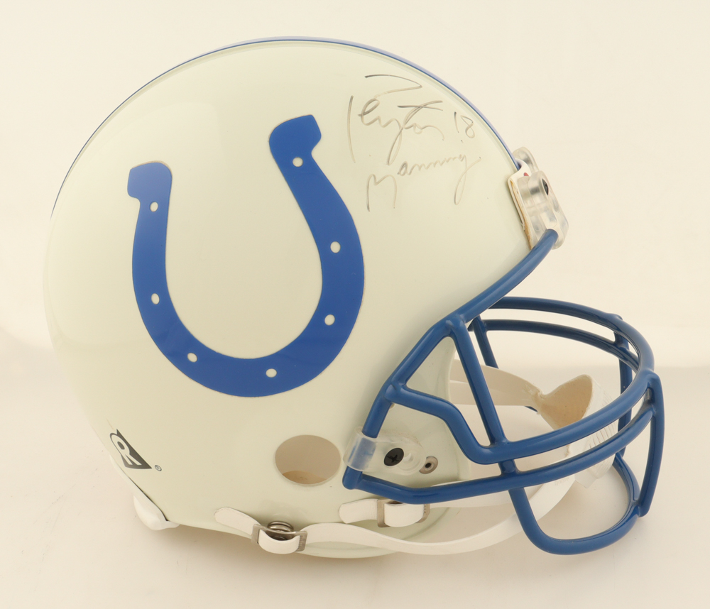 Peyton Manning Signed Colts Full-Size Pro Line Authentic Helmet (JSA) at PristineAuction.com Peyton Manning Signed Colts Full-Size Pro Line Authentic Helmet (JSA) at PristineAuction.com