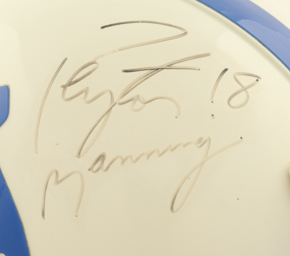 Peyton Manning Signed Colts Full-Size Pro Line Authentic Helmet (JSA) at PristineAuction.com Peyton Manning Signed Colts Full-Size Pro Line Authentic Helmet (JSA) at PristineAuction.com