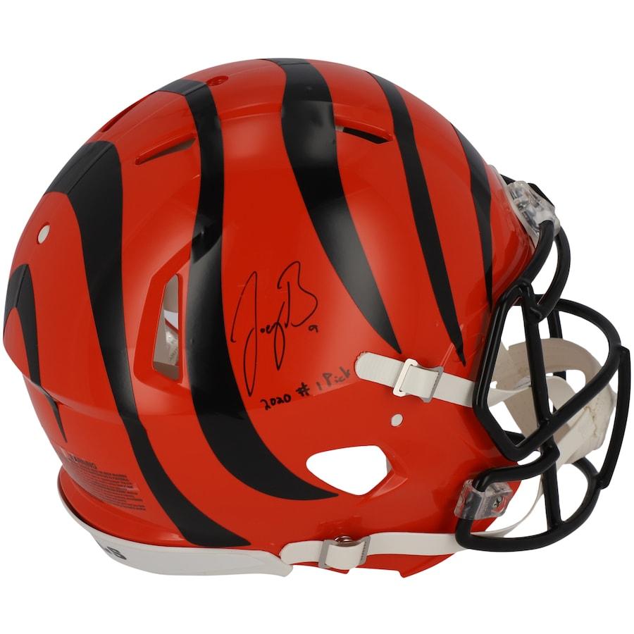 Joe Burrow Signed Bengals Authentic On-Field Speed Helmet Inscribed "#1 Pick" (Fanatics) at PristineAuction.com Joe Burrow Signed Bengals Authentic On-Field Speed Helmet Inscribed "#1 Pick" (Fanatics) at PristineAuction.com
