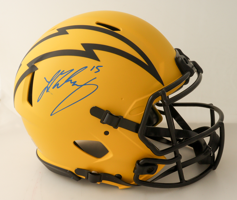 Ladd McConkey Signed Chargers Full-Size Authentic On-Field Rave Alternate Speed Helmet (Beckett) at PristineAuction.com Ladd McConkey Signed Chargers Full-Size Authentic On-Field Rave Alternate Speed Helmet (Beckett) at PristineAuction.com