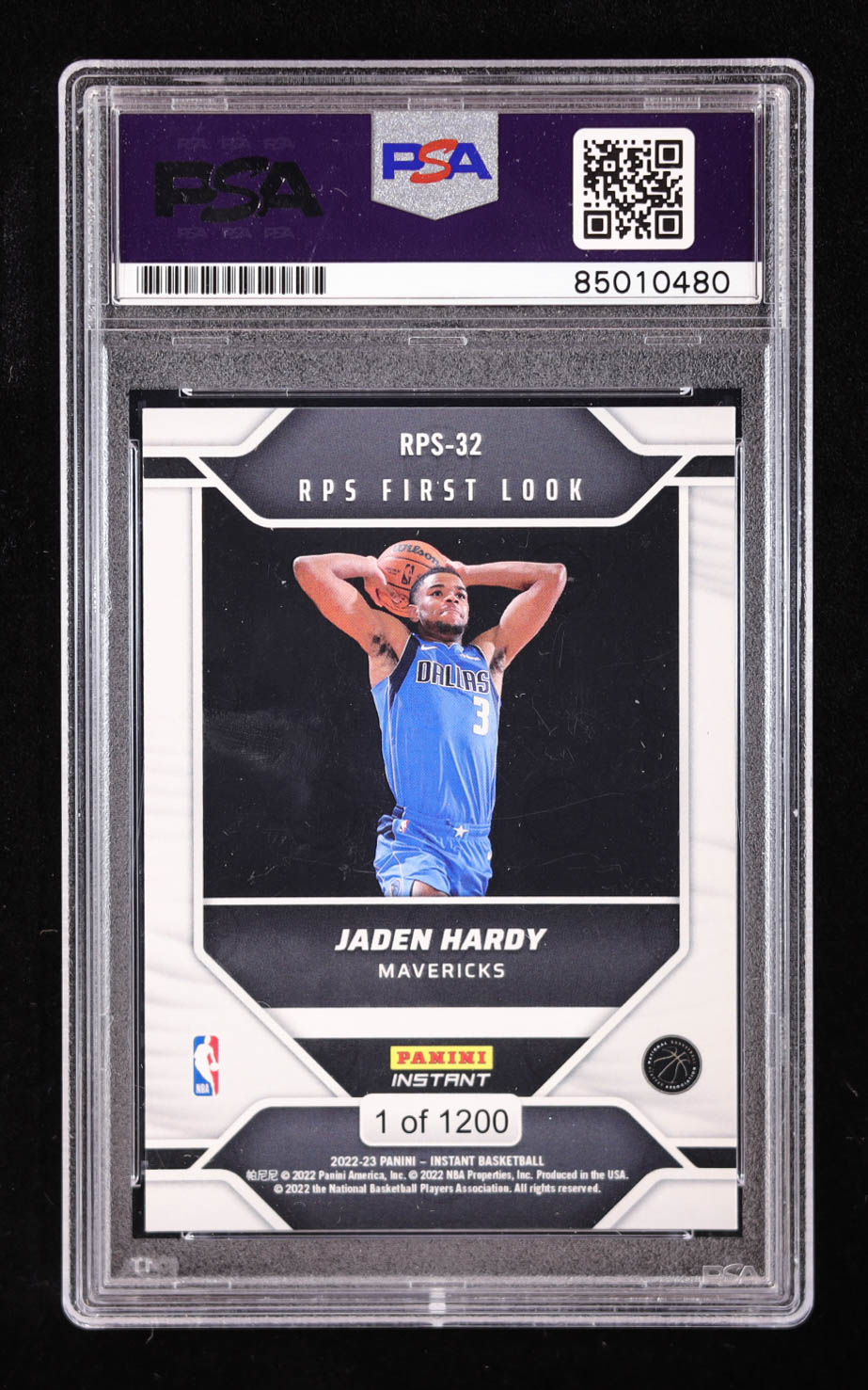 Jaden Hardy Signed Panini Instant RPS First Look #RPS32 RC (PSA) at PristineAuction.com Jaden Hardy Signed Panini Instant RPS First Look #RPS32 RC (PSA) at PristineAuction.com