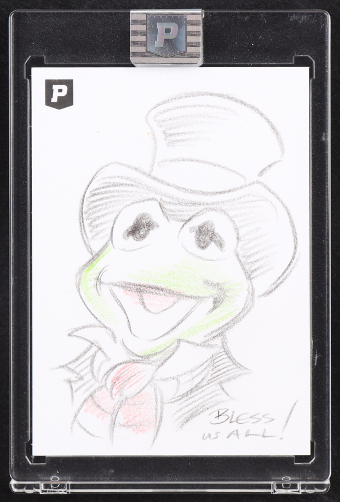 Kermit the Frog | The Muppets | Original Art Sketch Card by Guy Gilchrist (1/1 Original Art) at PristineAuction.com Kermit the Frog | The Muppets | Original Art Sketch Card by Guy Gilchrist (1/1 Original Art) at PristineAuction.com