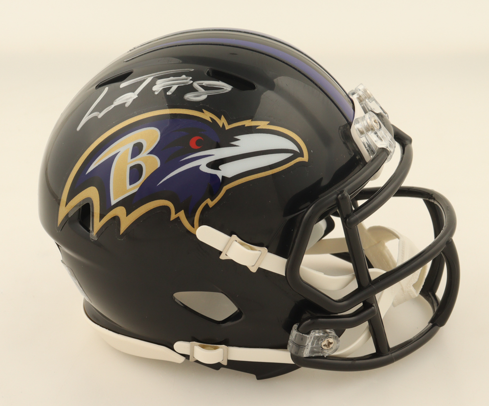 Lamar Jackson Signed Ravens Speed Mini Helmet (JSA) at PristineAuction.com Lamar Jackson Signed Ravens Speed Mini Helmet (JSA) at PristineAuction.com