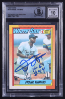 Frank Thomas Signed 1990 Topps #414 RC Inscribed "HOF 2014" (BGS | Autograph Graded 10) at PristineAuction.com