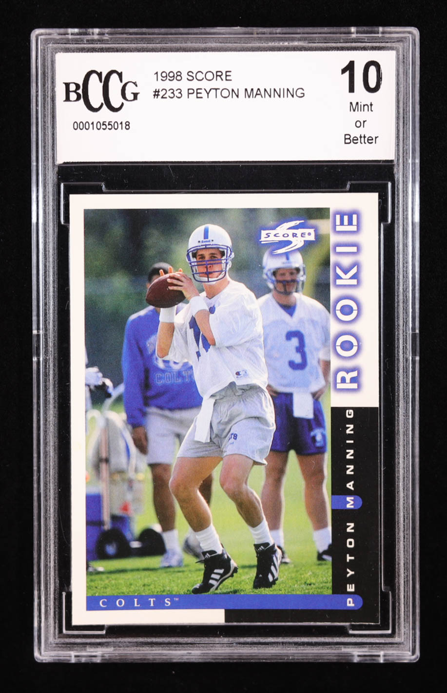 Peyton Manning 1998 Score #233 RC (BCCG 10) at PristineAuction.com Peyton Manning 1998 Score #233 RC (BCCG 10) at PristineAuction.com