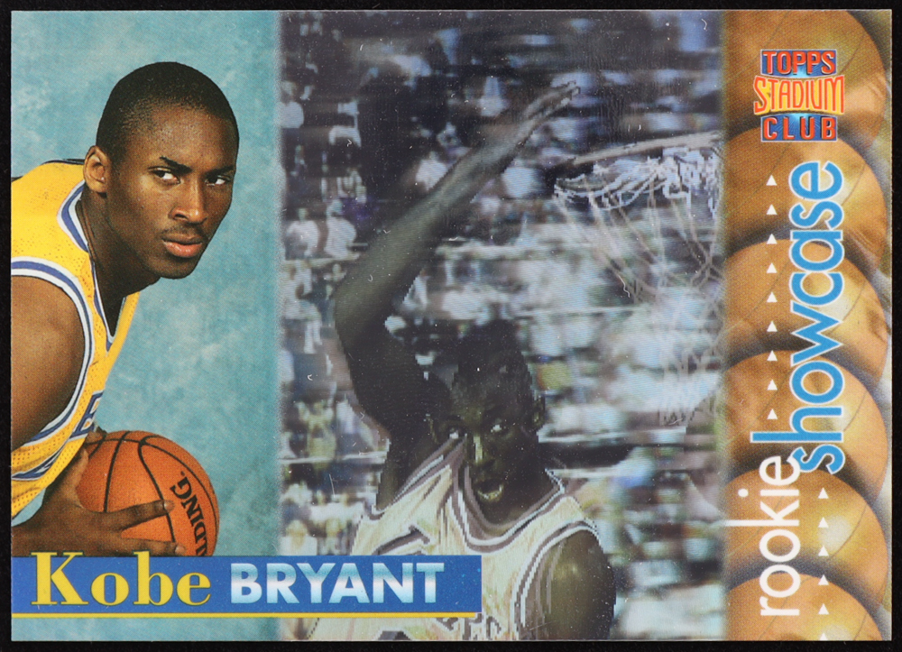 Kobe Bryant 1996-97 Stadium Club Rookie Showcase #RS11 RC at PristineAuction.com Kobe Bryant 1996-97 Stadium Club Rookie Showcase #RS11 RC at PristineAuction.com