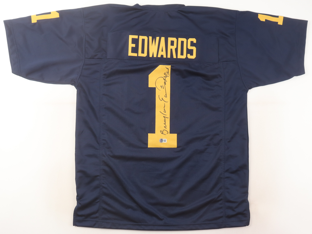 Braylon Edwards Signed Jersey Inscribed "Go Blue!" (Beckett) at PristineAuction.com Braylon Edwards Signed Jersey Inscribed "Go Blue!" (Beckett) at PristineAuction.com