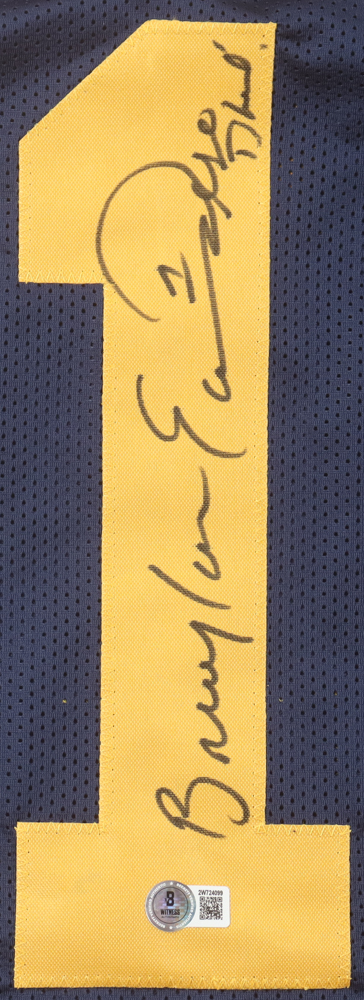 Braylon Edwards Signed Jersey Inscribed "Go Blue!" (Beckett) at PristineAuction.com Braylon Edwards Signed Jersey Inscribed "Go Blue!" (Beckett) at PristineAuction.com