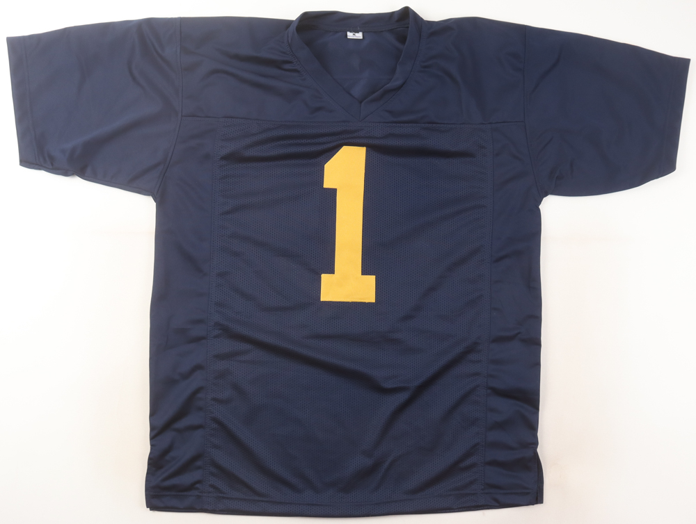 Braylon Edwards Signed Jersey Inscribed "Go Blue!" (Beckett) at PristineAuction.com Braylon Edwards Signed Jersey Inscribed "Go Blue!" (Beckett) at PristineAuction.com