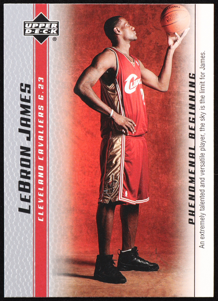 LeBron James 2003-04 Upper Deck Phenomenal Beginning LeBron James #1 RC / An Extremely Talented at PristineAuction.com LeBron James 2003-04 Upper Deck Phenomenal Beginning LeBron James #1 RC / An Extremely Talented at PristineAuction.com