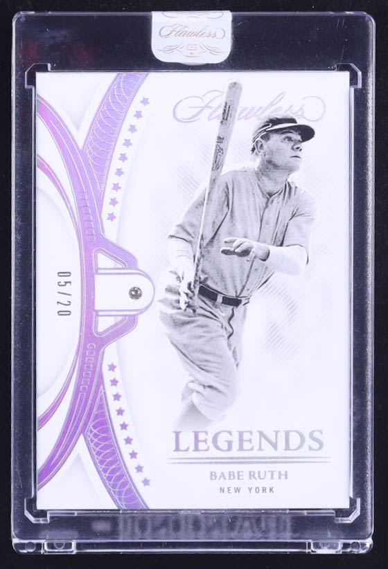 Babe Ruth 2022 Panini Flawless #25 #05/20 at PristineAuction.com Babe Ruth 2022 Panini Flawless #25 #05/20 at PristineAuction.com
