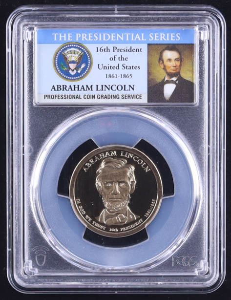 2010-S U.S. Presidential Proof $1 Coin - Abraham Lincoln 16th President (PCGS PR69DCAM) at PristineAuction.com 2010-S U.S. Presidential Proof $1 Coin - Abraham Lincoln 16th President (PCGS PR69DCAM) at PristineAuction.com