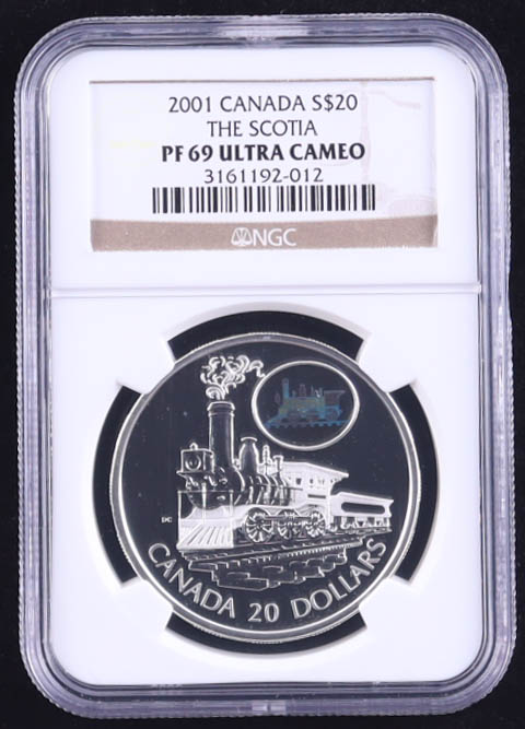 2001 Canada $20, The Scotia - 1 Ounce .925 Fine Silver (NGC PF69 ULTRA CAMEO) at PristineAuction.com 2001 Canada $20, The Scotia - 1 Ounce .925 Fine Silver (NGC PF69 ULTRA CAMEO) at PristineAuction.com