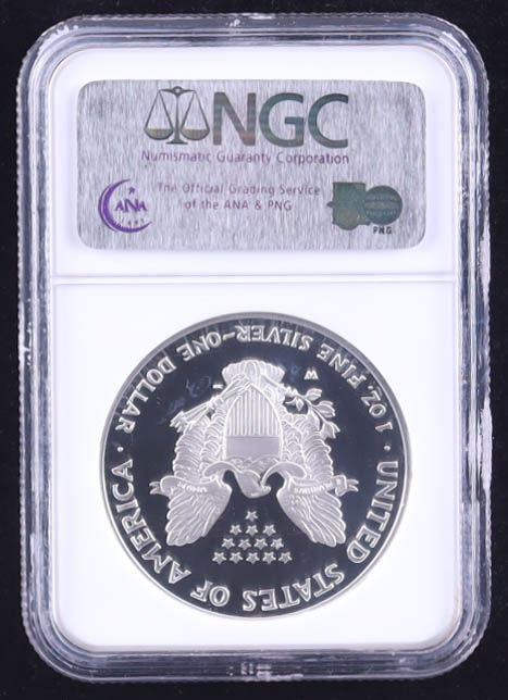 2002-W Proof American Silver Eagle (NGC PF69 ULTRA CAMEO) at PristineAuction.com 2002-W Proof American Silver Eagle (NGC PF69 ULTRA CAMEO) at PristineAuction.com
