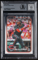 Elly De La Cruz Signed 2024 Topps #141 RC (BGS | Auto 10) at PristineAuction.com