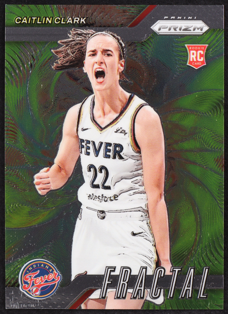 Caitlin Clark 2024 Panini Prizm WNBA Fractal #1 RC at PristineAuction.com Caitlin Clark 2024 Panini Prizm WNBA Fractal #1 RC at PristineAuction.com
