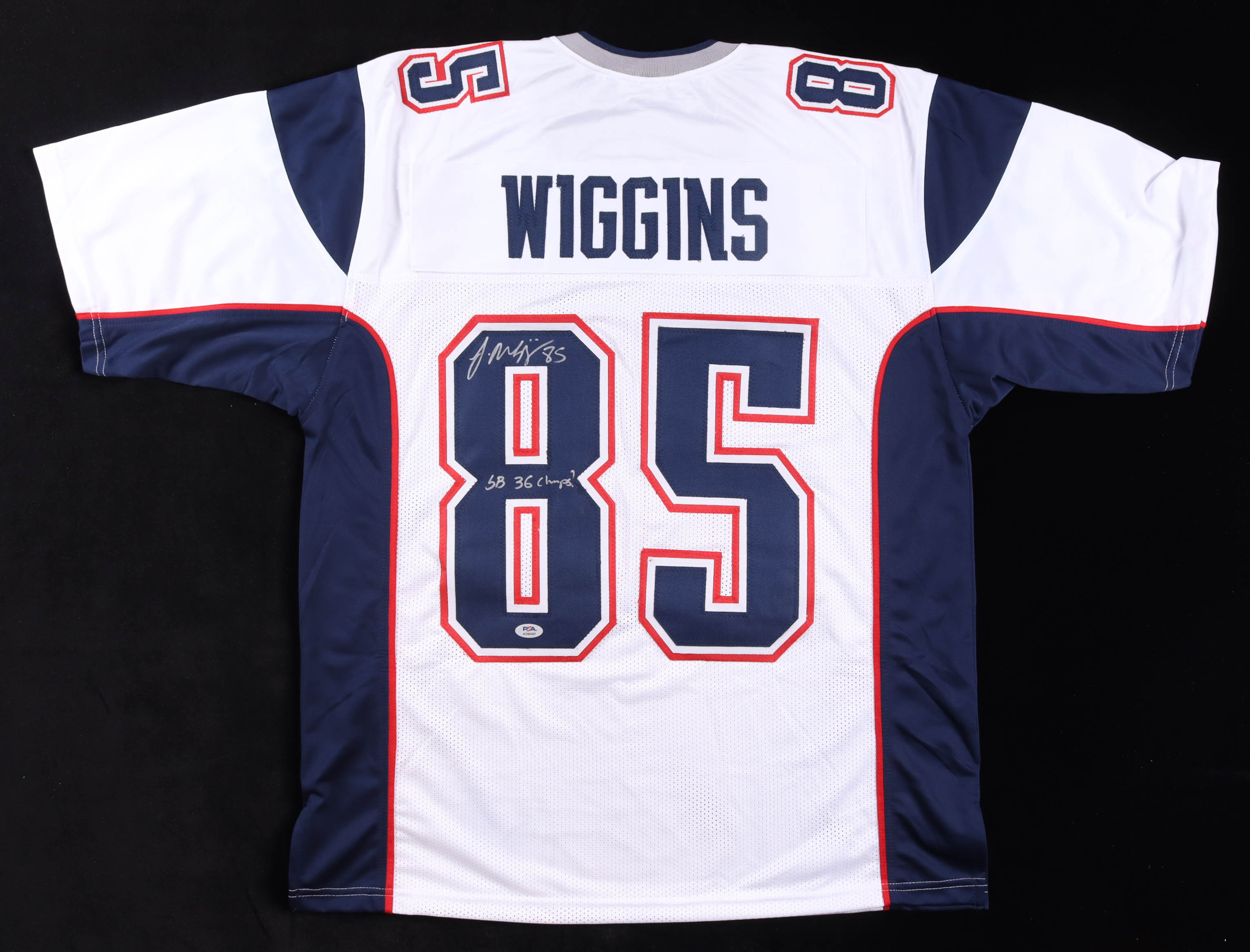 Jermaine Wiggins Signed Jersey Inscribed "SB 36 Champs!" (PSA) at PristineAuction.com Jermaine Wiggins Signed Jersey Inscribed "SB 36 Champs!" (PSA) at PristineAuction.com