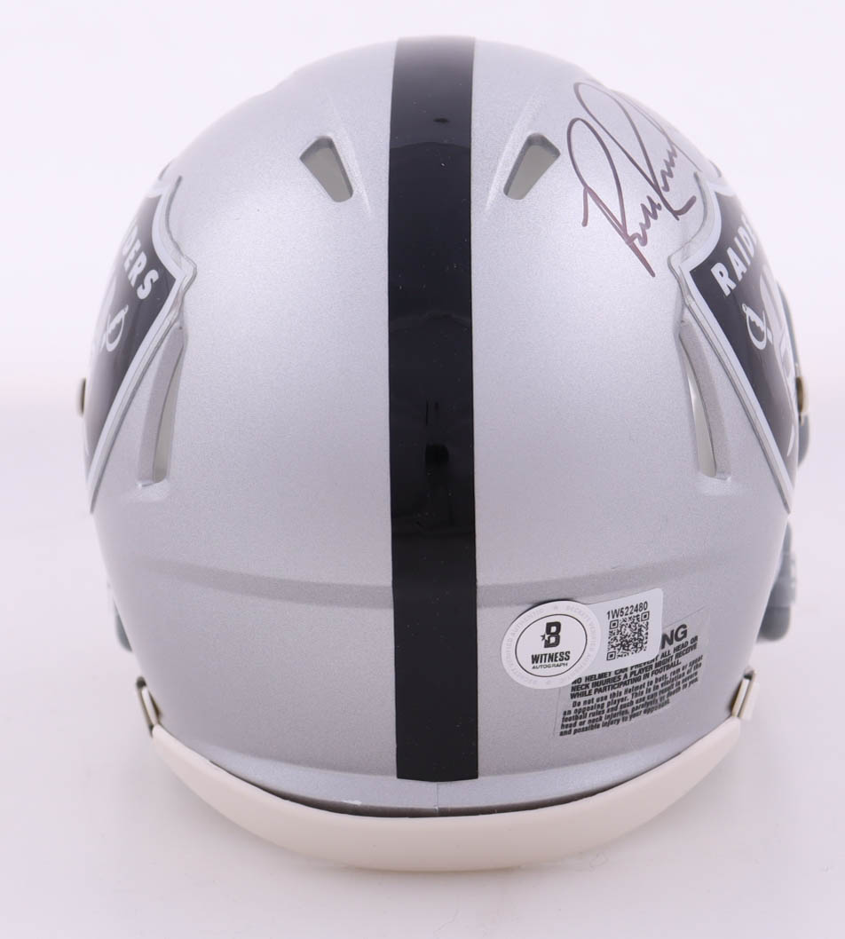 Bill Romanowski Signed Raiders Speed Mini Helmet (Beckett) at PristineAuction.com Bill Romanowski Signed Raiders Speed Mini Helmet (Beckett) at PristineAuction.com