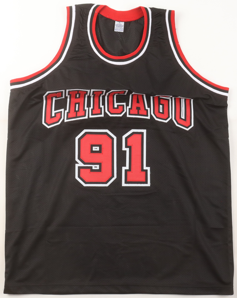 Dennis Rodman Signed Jersey (Beckett) at PristineAuction.com Dennis Rodman Signed Jersey (Beckett) at PristineAuction.com