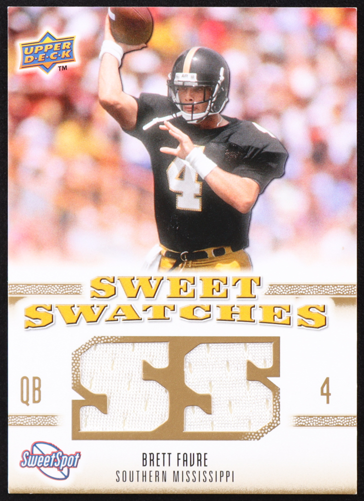 Brett Favre 2010 Sweet Spot Sweet Swatches #SSW7 at PristineAuction.com Brett Favre 2010 Sweet Spot Sweet Swatches #SSW7 at PristineAuction.com