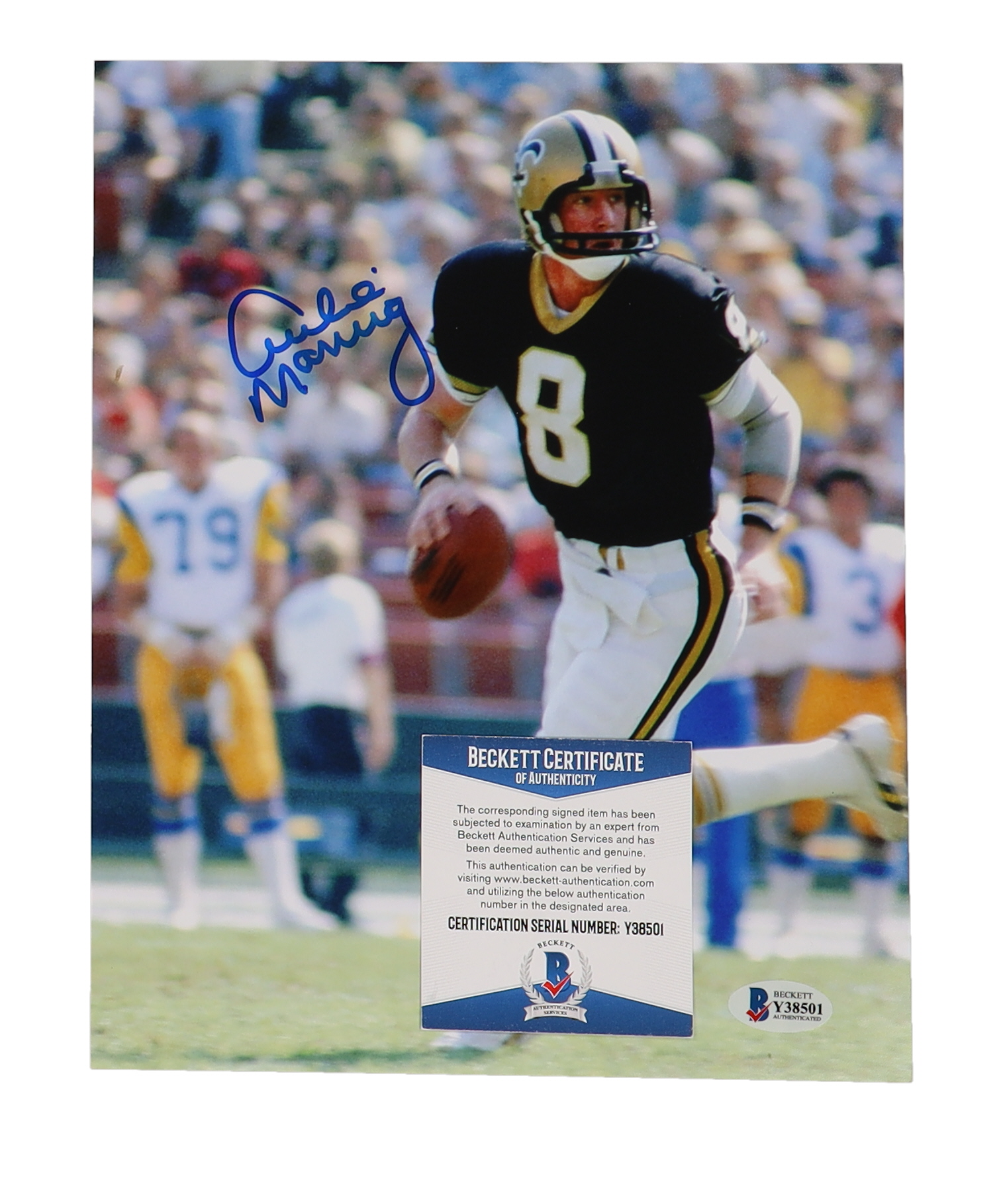 Archie Manning Signed Saints 8x10 Photo (Beckett) at PristineAuction.com Archie Manning Signed Saints 8x10 Photo (Beckett) at PristineAuction.com