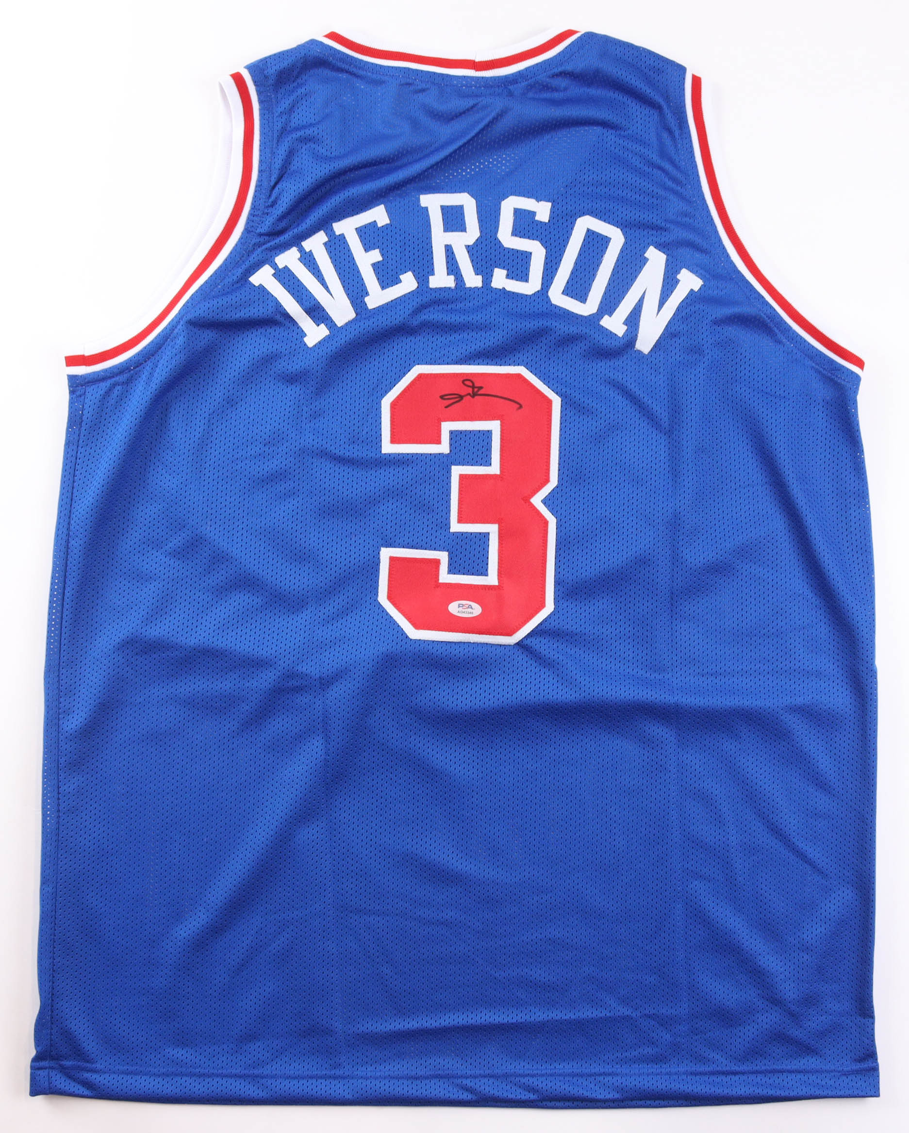 Allen Iverson Signed Jersey (PSA) at PristineAuction.com Allen Iverson Signed Jersey (PSA) at PristineAuction.com