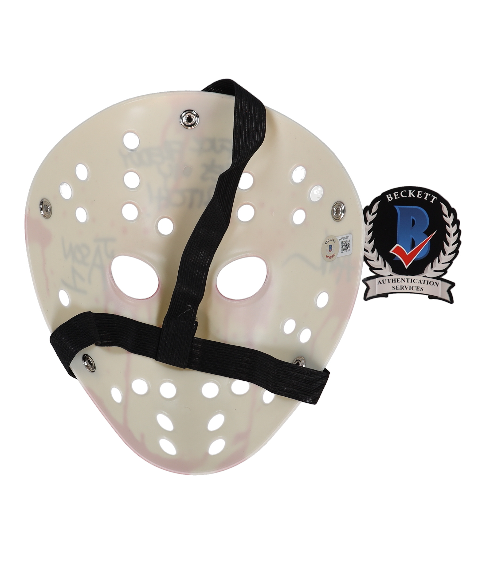 Ari Lehman Signed "Friday the 13th" Mask Inscribed "F*** Freddy He's My B****!" & "Jason 1" (Beckett) at PristineAuction.com Ari Lehman Signed "Friday the 13th" Mask Inscribed "F*** Freddy He's My B****!" & "Jason 1" (Beckett) at PristineAuction.com