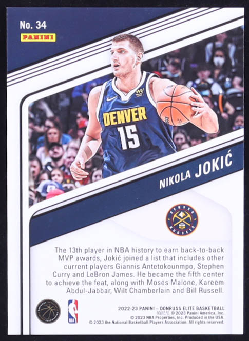 Nikola Jokic 2022-23 Elite Asia Hyper Gold #34 #03/10 at PristineAuction.com Nikola Jokic 2022-23 Elite Asia Hyper Gold #34 #03/10 at PristineAuction.com