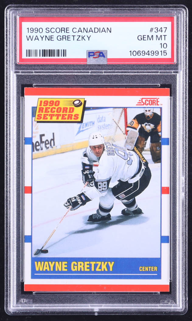 Wayne Gretzky 1990-91 Score Canadian #347 RB (PSA 10) at PristineAuction.com Wayne Gretzky 1990-91 Score Canadian #347 RB (PSA 10) at PristineAuction.com