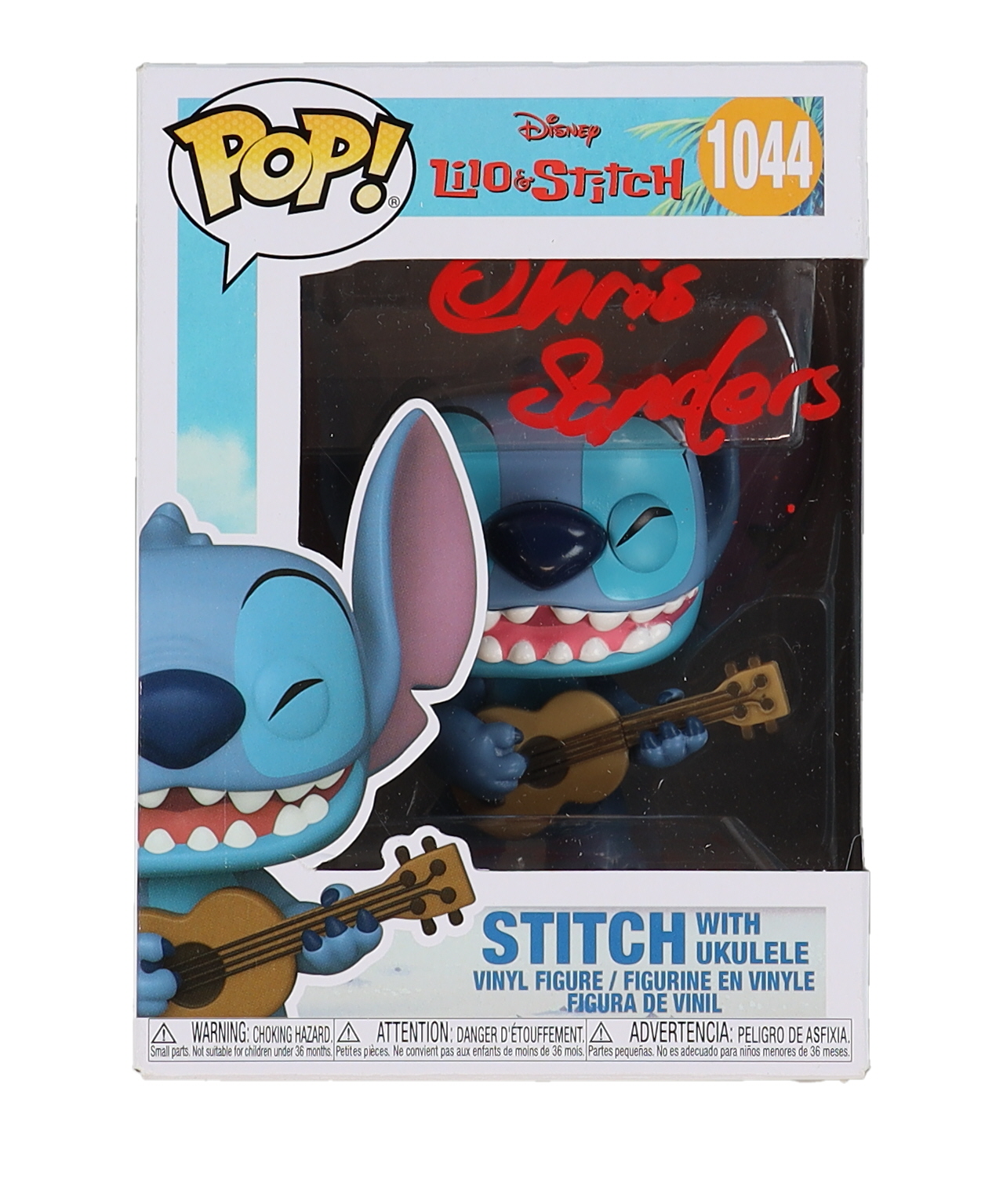 Chris Sanders Signed "Lilo & Stitch" #1044 Stitch with Ukulele Funko Pop! Vinyl Figure (PSA) at PristineAuction.com Chris Sanders Signed "Lilo & Stitch" #1044 Stitch with Ukulele Funko Pop! Vinyl Figure (PSA) at PristineAuction.com